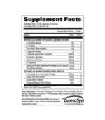 NITRAFLEX_Burn-Nutrition facts