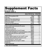 TestrolGold_60tab- Nutrition facts