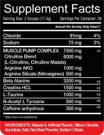 BRL-Stomp-Pre-workout supplement facts