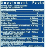 RC YEAH BUDDY™ Pre-Workout 30 Servings Supplement facts