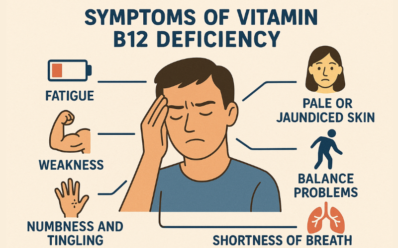 Symptoms of Vitamin B12 Deficiency – What to Look For Symptoms of Vitamin B12 Deficiency