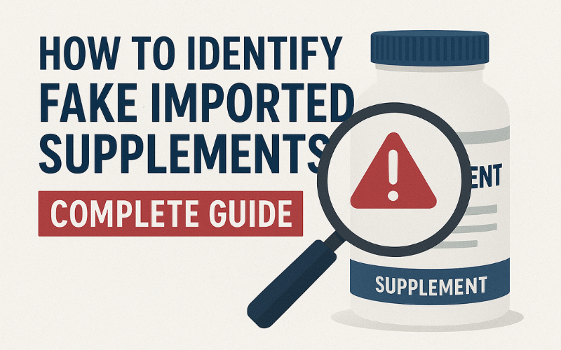 How to identify fake imported supplements