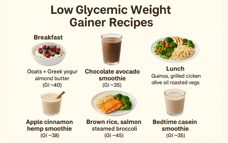 Low Glycemic Weight Gainer Recipes