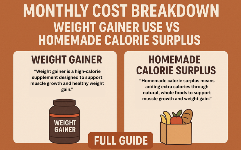 Weight Gainer Use vs Homemade Calorie Surplus