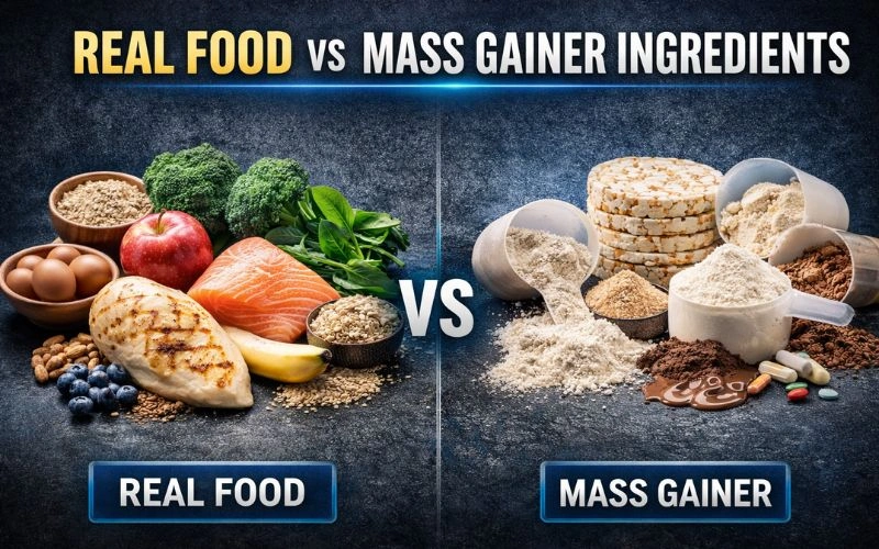 Real Food vs Mass Gainer Ingredients