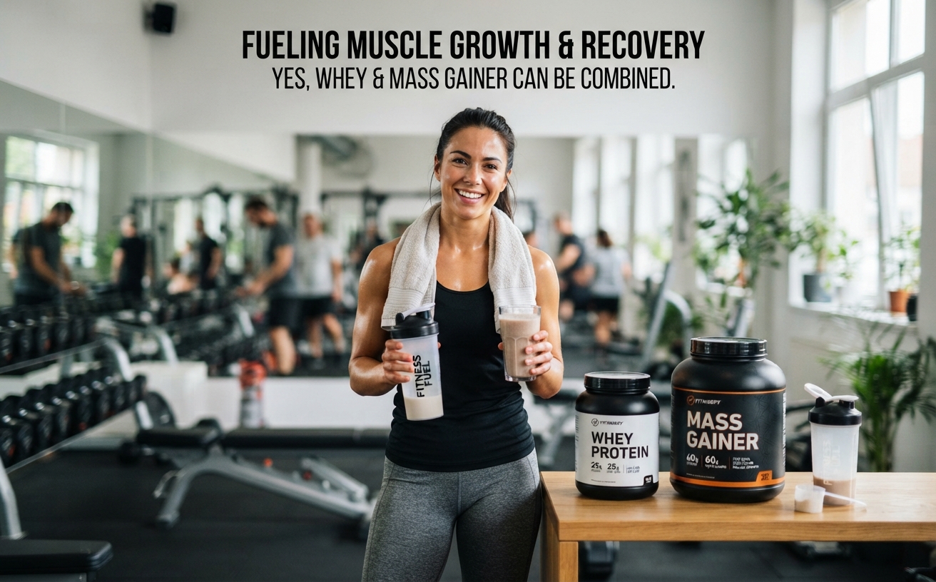 Can-Women-Combine-Whey-Protein-and-Mass-Gainer