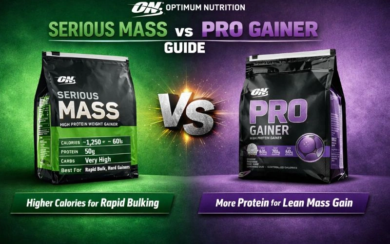 ON Serious Mass vs Pro Gainer