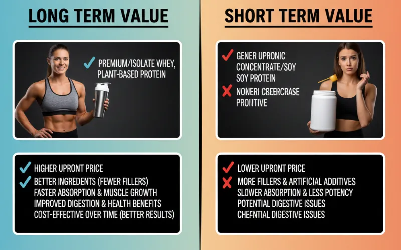 long term vs short term value protein powders