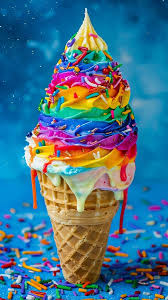 rainbow ice cream