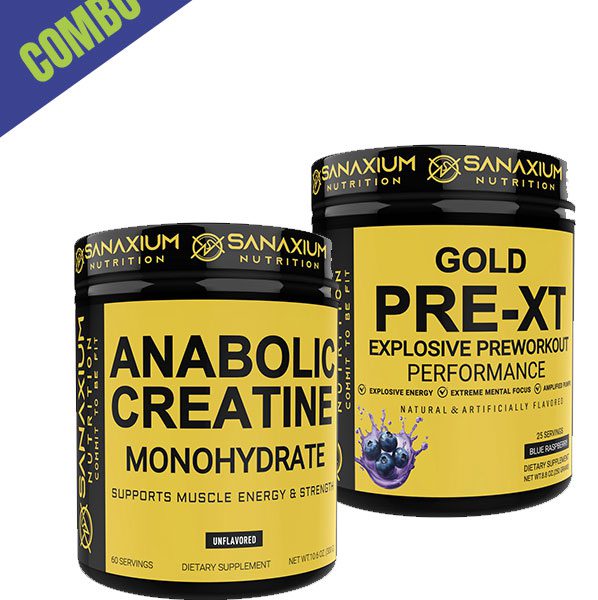 Sanaxium Gold Pre-XT 250g + Anabolic Creatine 300g – Ultimate Performance Stack