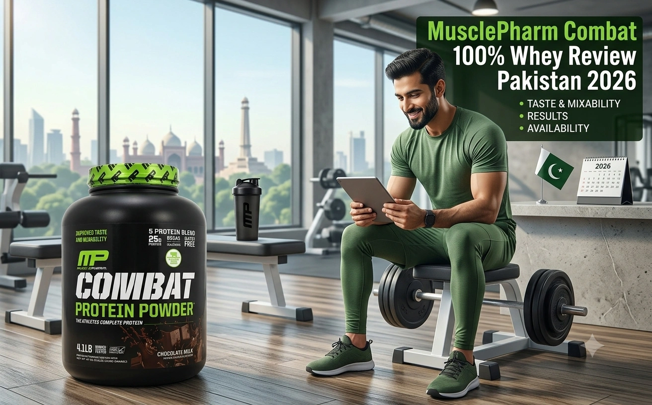 MusclePharm Combat 100% Whey Review Pakistan 2026