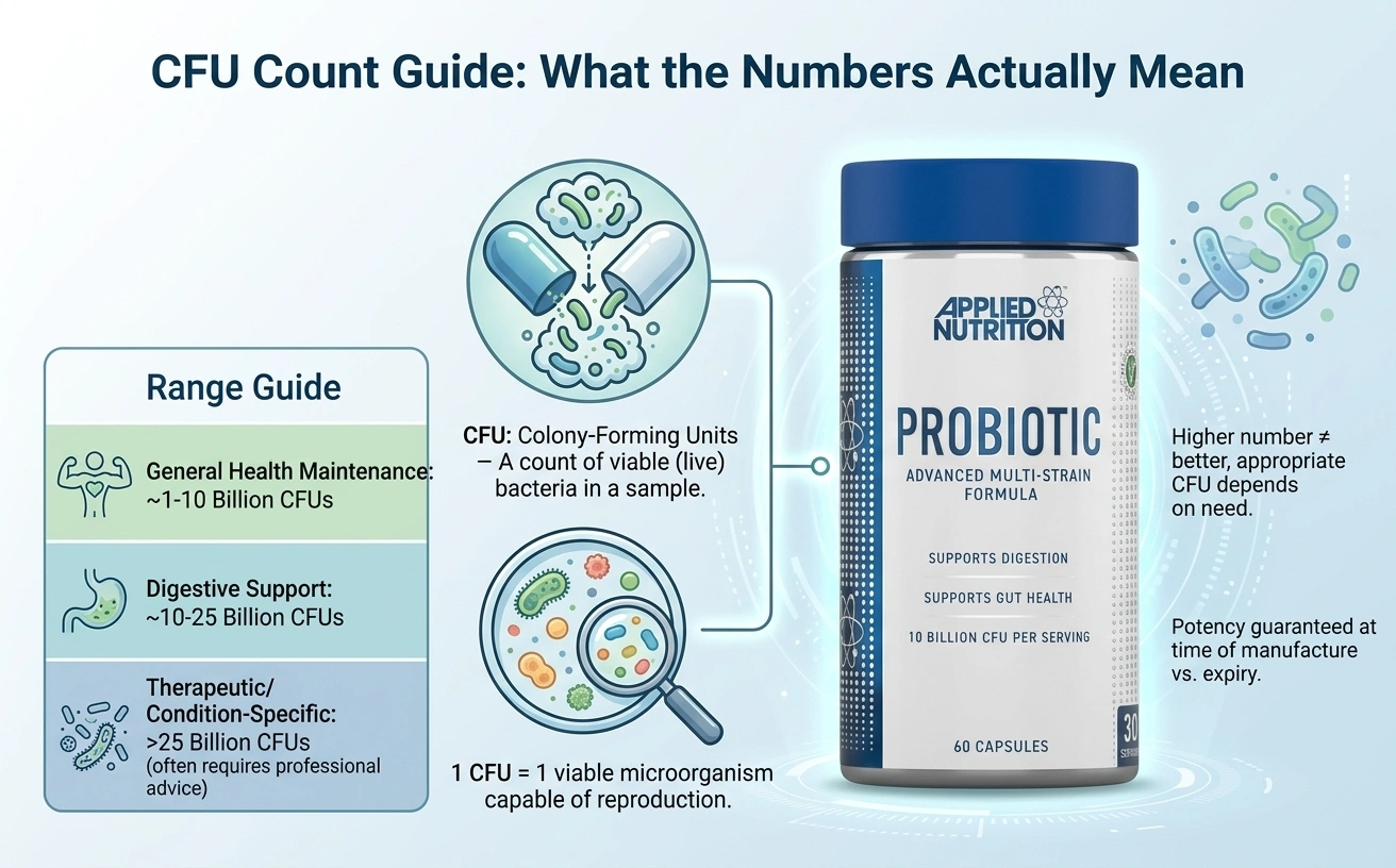 CFU Count Guide What the Numbers Actually Mean