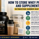 How to Store Whey Protein and Supplements in Pakistani Summer Heat How to Store Whey Protein in Summer Pakistan