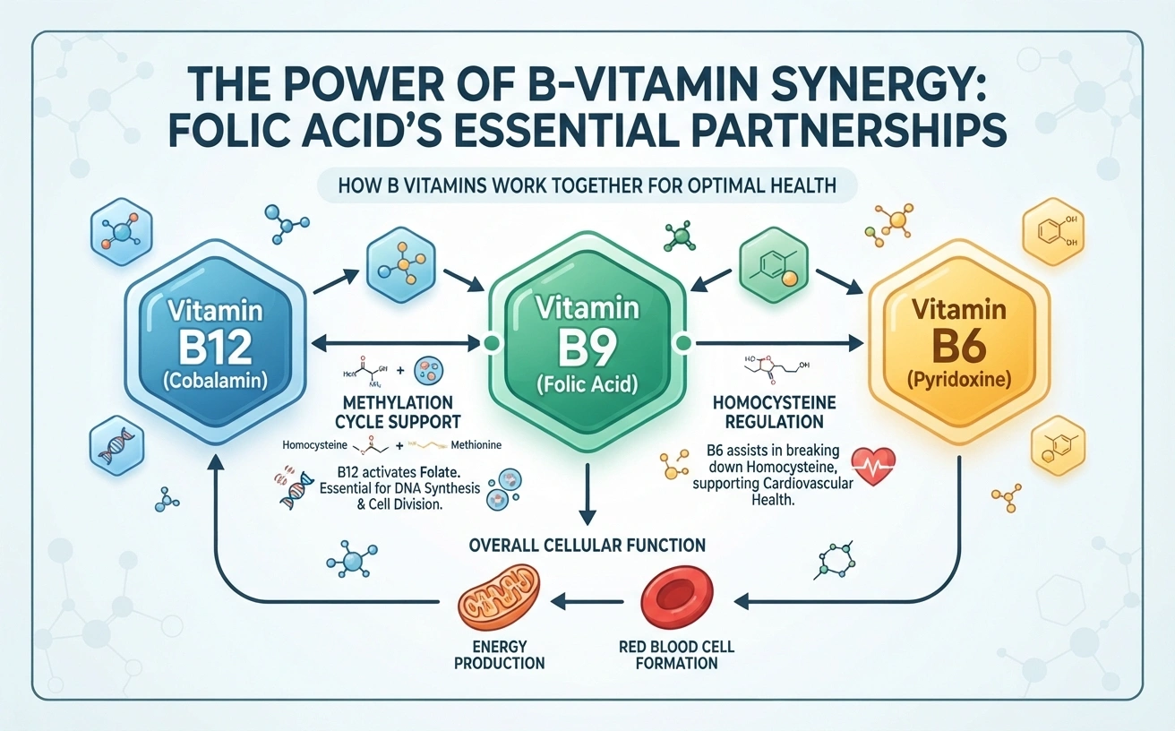 How Folic Acid Works With Other B Vitamins